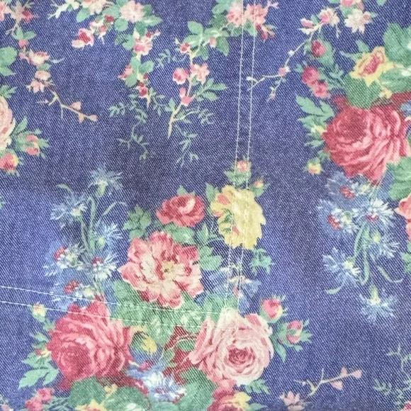 April Cornell Blue Floral Jumpsuit with Relaxed Fit - Picture 3 of 3